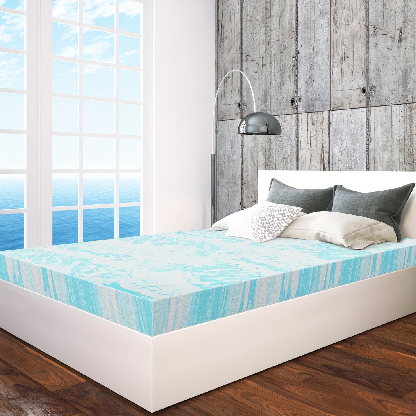 [Gel Infused Memory Foam] Soft Mattress Pads, 3 Inch Thin Gel Infused Bed Toppers For Full Size Bed, Memory Foam Mattress Topper For Sleeper Sofa, RV, Camper