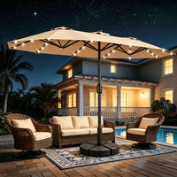 13ft Beige Patio Umbrellas