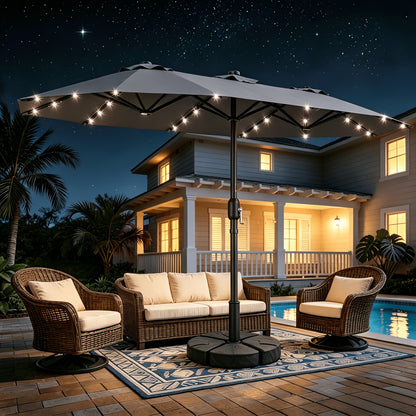 Patio Umbrella shown in the 13ft Gray Patio Umbrellas1 option
