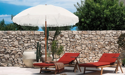 Patio Umbrella with UPF 50+ Protection, 8 Ribs, Push Button Tilt - Versatile Outdoor Shade for Garden, Courtyard, And Beach