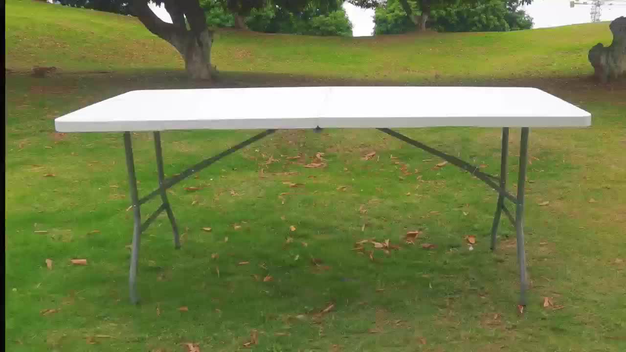 Folding Table, Lightweight Folding Table for Party, Dining, Barbecue, Board Game with Carrying Handle, Folding Locks - Mesas Para Fiestas