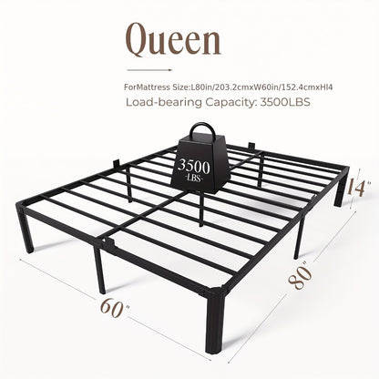 14-Inch Heavy-Duty Bed Frame, Bedroom Platform Bed for Bedroom Comfort and Support detail image - detail view 4
