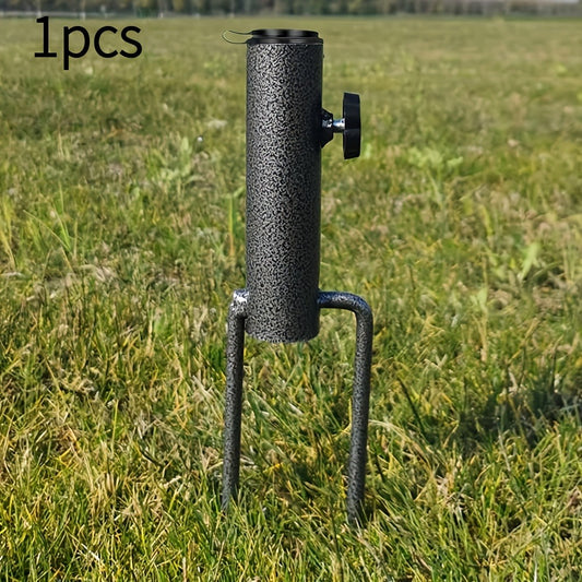 Umbrella Stand, Heavy Duty Metal Spiral Ground Anchor Holder Adjustable 14in Depth shown in the main product view