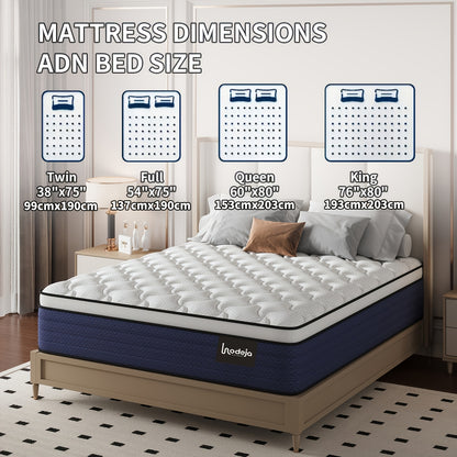 Hybrid Mattress shown in the 14inch, Twin option