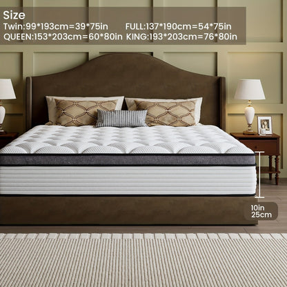 14-Inch Mattress, Medium-Firm Bed Mattress for Bedroom Comfort and Support detail image - detail view 7