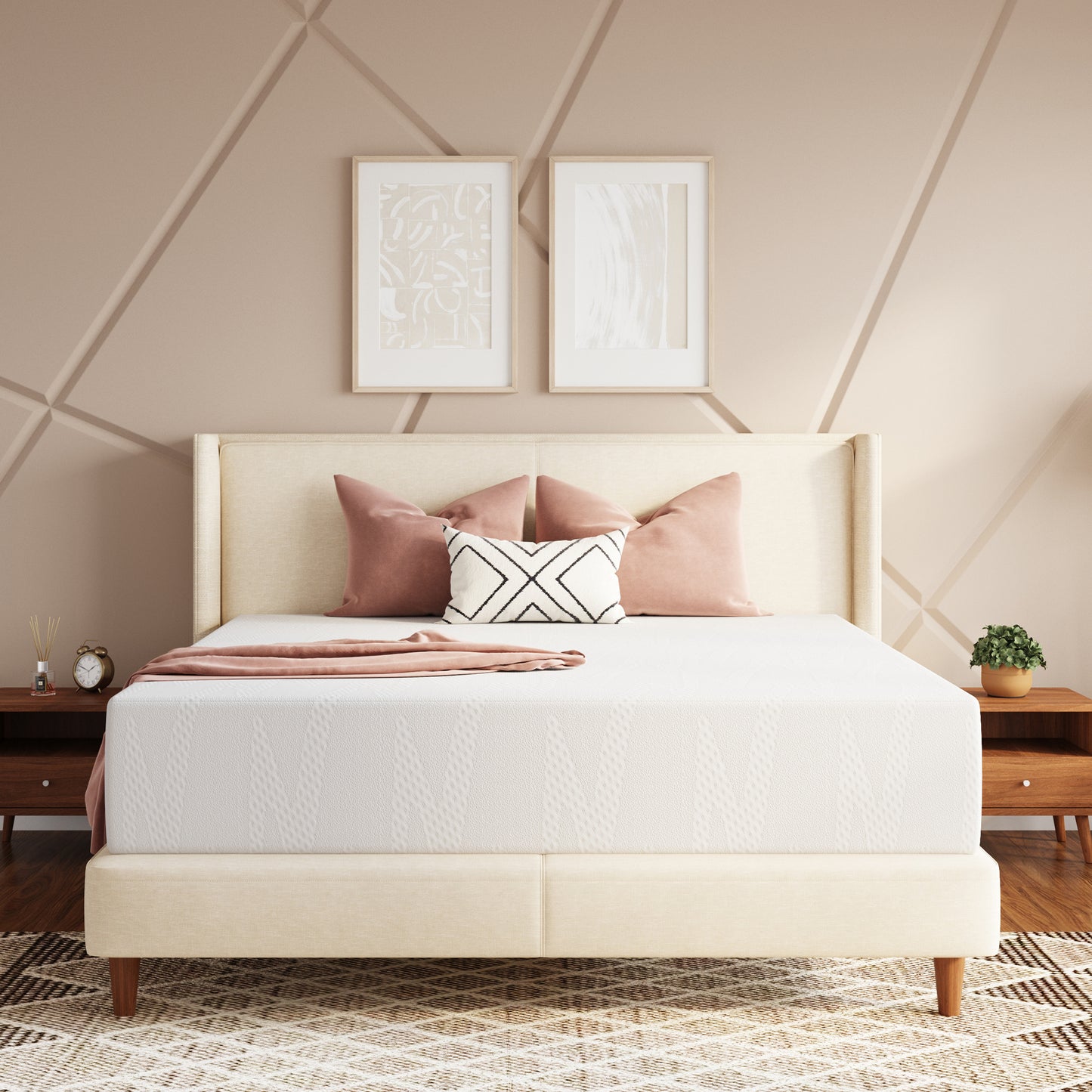 14-Inch Twin Mattress with Memory Foam, Sleep Support Mattress detail image - detail view 24
