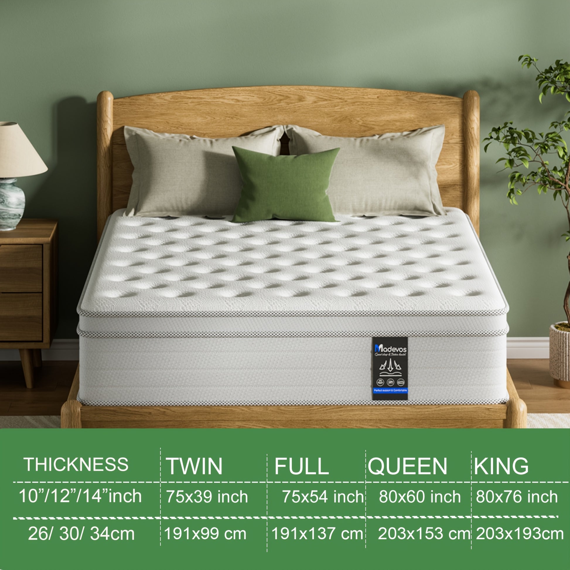 Mattress shown in the 12Inch Full option