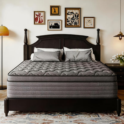 14-Inch Twin Mattress with Pocket Springs, Medium-Firm Bed Mattress for Bedroom detail image - detail view 3