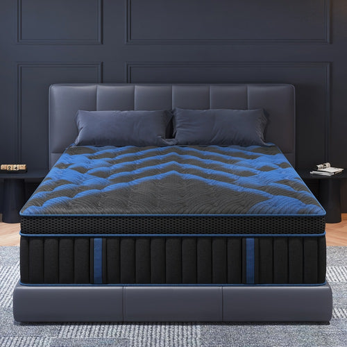 Mattress, Gel Memory Foam Hybrid 12 & 14 Inch - Pocket Spring Euro Top, Medium Firm, Twin shown in the main product view