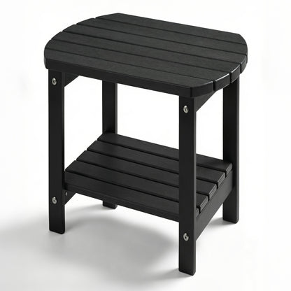 Outdoor Side Table shown in the Black, YXHDPE006 option