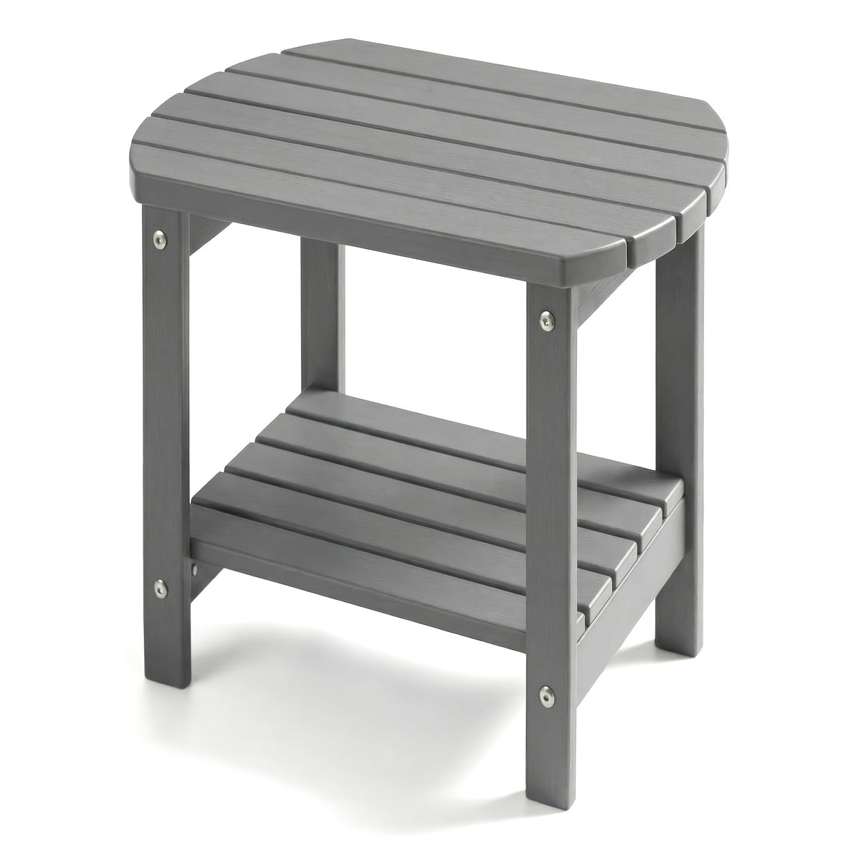 Outdoor Side Table shown in the Grey, YXHDPE006 option