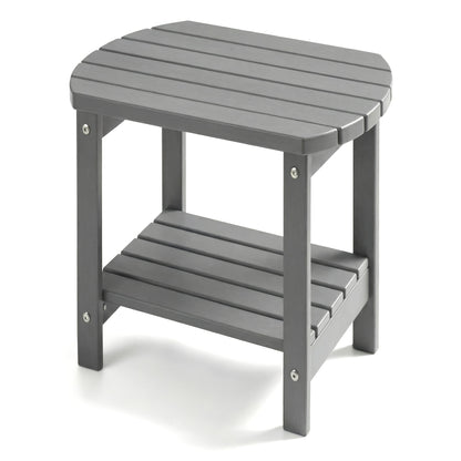 Outdoor Side Table shown in the Grey, YXHDPE006 option