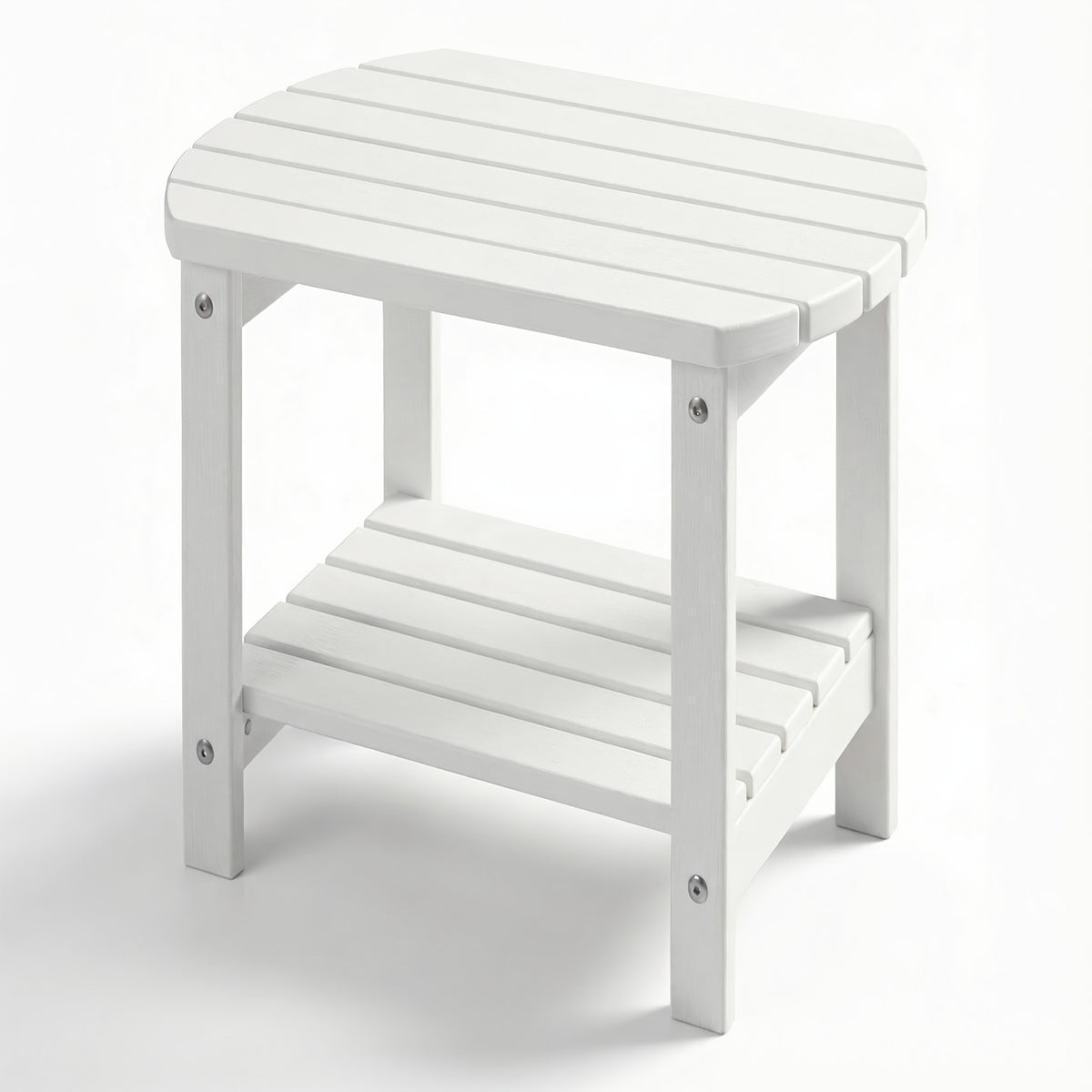 Outdoor Side Table shown in the White, YXHDPE006 option