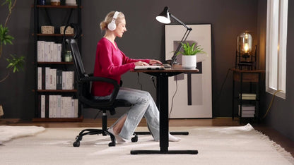 Standing Desk, Adjustable Height Electric Sit-Stand Computer Table, 40×24, 48×24, 55×24, 63×24 Inch Ergonomic Rising Desk for Work, Office, Home, Modern Motorized Lift Gaming Desktop Workstation