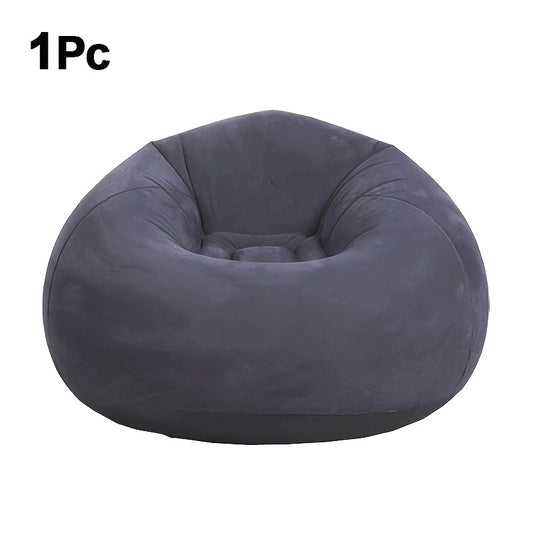 1pc Soft Comfortable Soybean Bag Chair, Inflatable Sofa Outdoor, Lazy, Tatami Chair, Sofa Cover, Living Room, Office, Outdoor Picnic Camping, Father'S Day