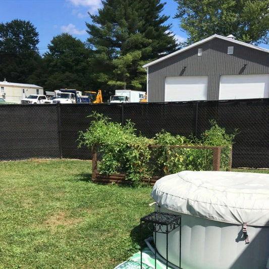 6' X 50' Black Privacy Windscreen for Fences - Garden Mesh Shade Cover