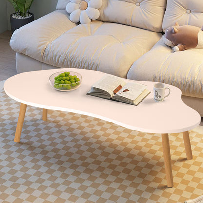 Mid-Century Modern Coffee Table, Small Coffee Table, Minimalist Display Living Room Center Cloud-Shaped Coffee Table for Living Room Dining Room Outdoor