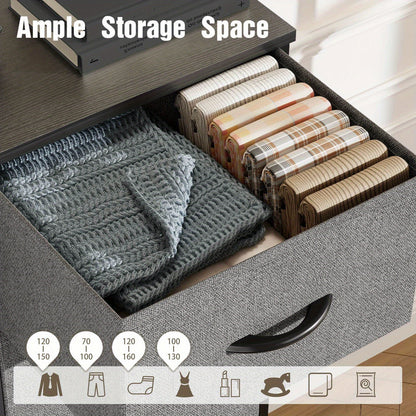 10 Drawer Storage Cabinet And 2-drawer Bedside Table, Single Item And Combination, Sturdy Wooden Top And Metal Frame, Sturdy And Durable, Suitable for Home Storage And Office Storage