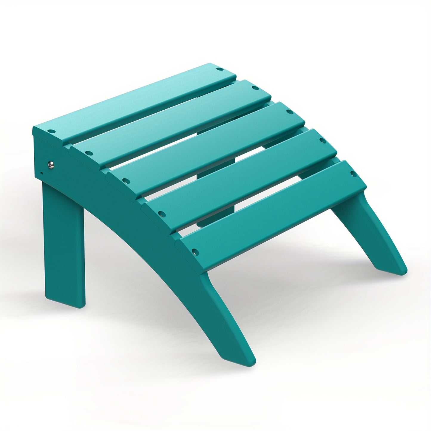 [Portable & Durable] Adirondack Ottoman 1pc/2pcs, HDPE Footrest For Outdoor Chairs, All-Weather Plastic Footstool For Deck, Patio, Poolside, Backyard - 19.7 Inch Wide, Portable & Durable & Lightweight