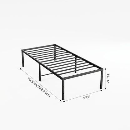 18-Inch Metal Bed Frame with No Box Spring Needed for Bedroom Comfort and Support detail image - detail view 19
