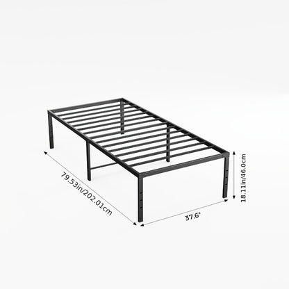 18-Inch Metal Bed Frame with No Box Spring Needed for Bedroom Comfort and Support detail image - detail view 20