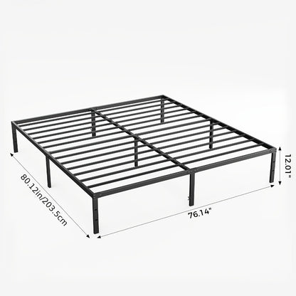 18-Inch Metal Bed Frame with No Box Spring Needed for Bedroom Comfort and Support detail image - detail view 5