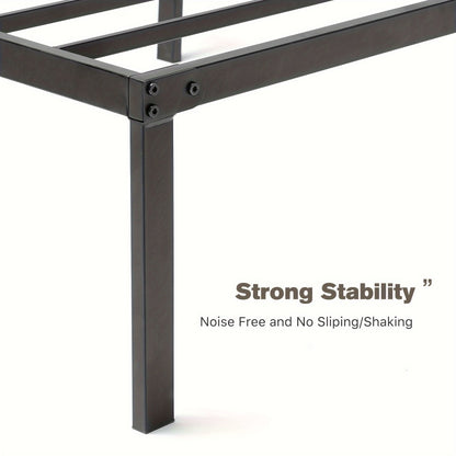 18-Inch Metal Bed Frame with No Box Spring Needed for Bedroom Comfort and Support detail image - detail view 8