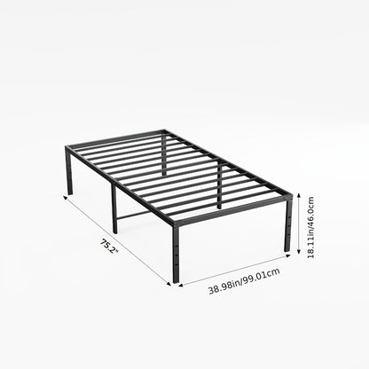 18-Inch Metal Bed Frame with No Box Spring Needed for Bedroom Comfort and Support detail image - detail view 9