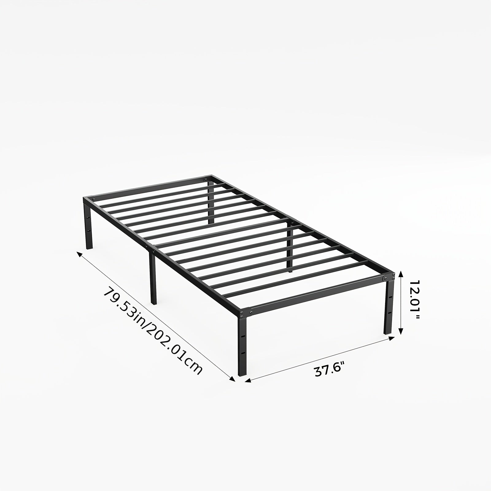 Bed Frame shown in the TwinXL(12IN) option