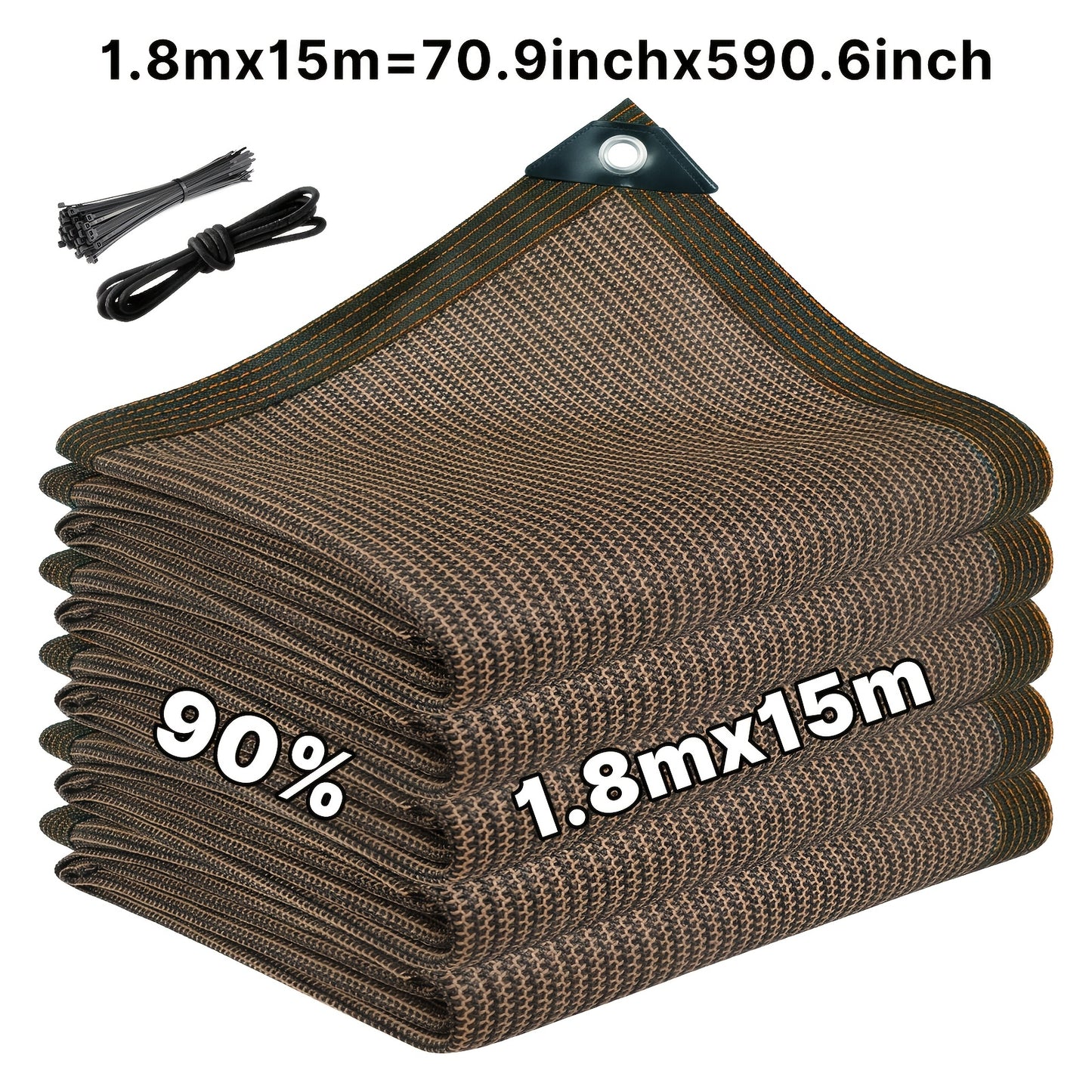 [Heavy Duty Privacy Screen] 5Ft X 25Ft/6Ft X 50Ft Fence Privacy Screen, Heavy Duty Privacy Fence Screen, Outdoor Shade Cloth Mesh Barrier, Includes 33Ft Black Rope, Green