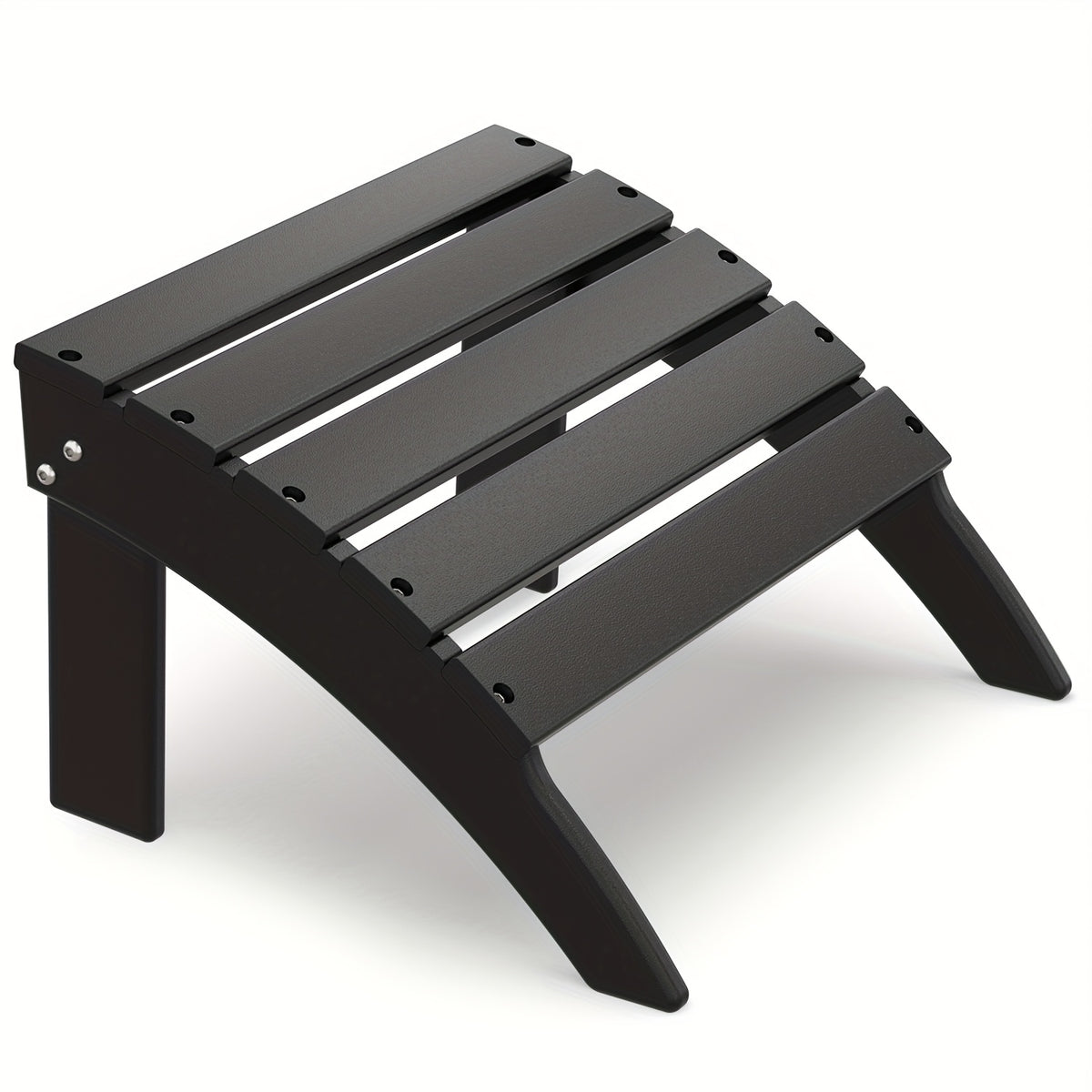 Outdoor Ottoman shown in the Black, 1pc（14 steels） option