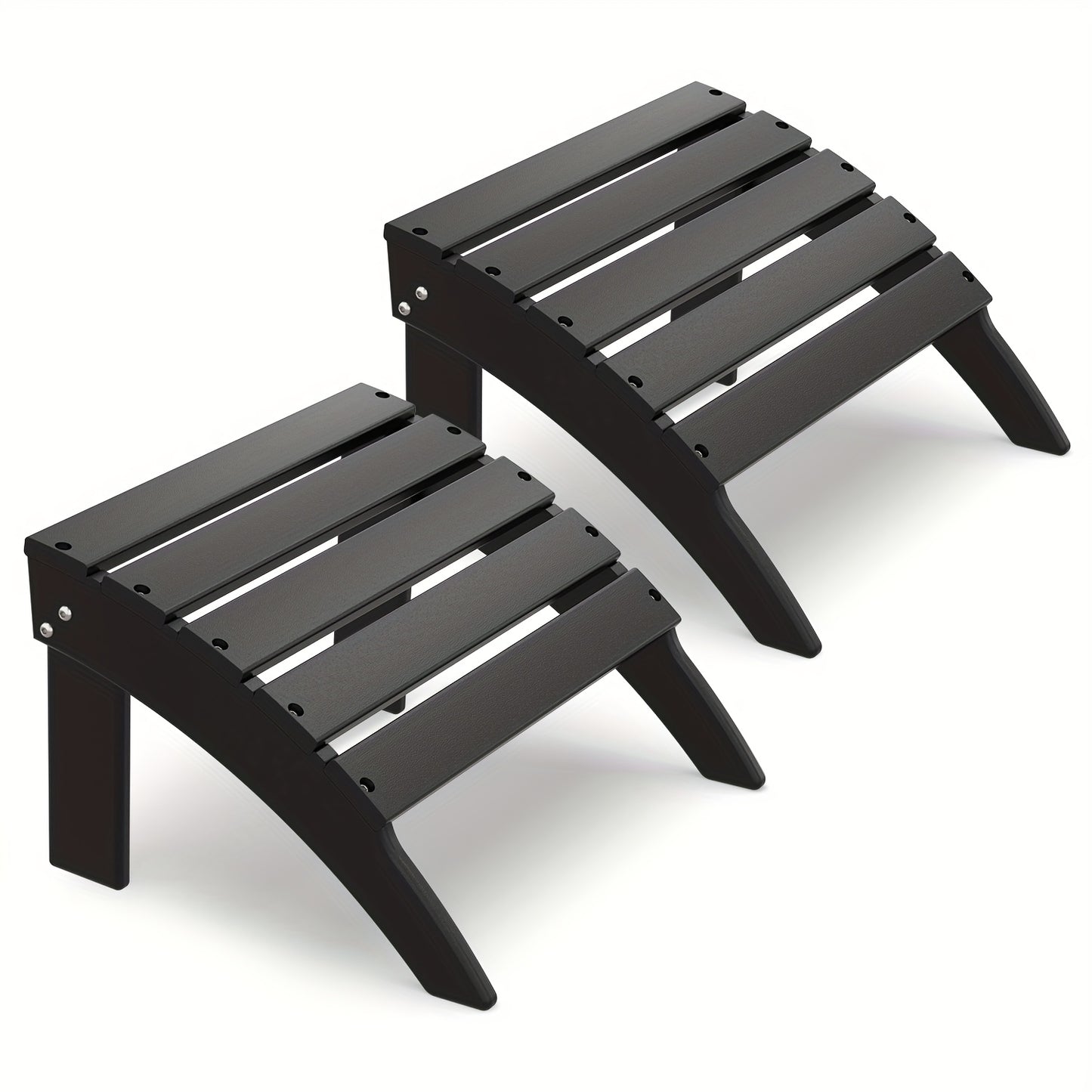 Outdoor Ottoman shown in the Black, 2pcs（28 steels） option