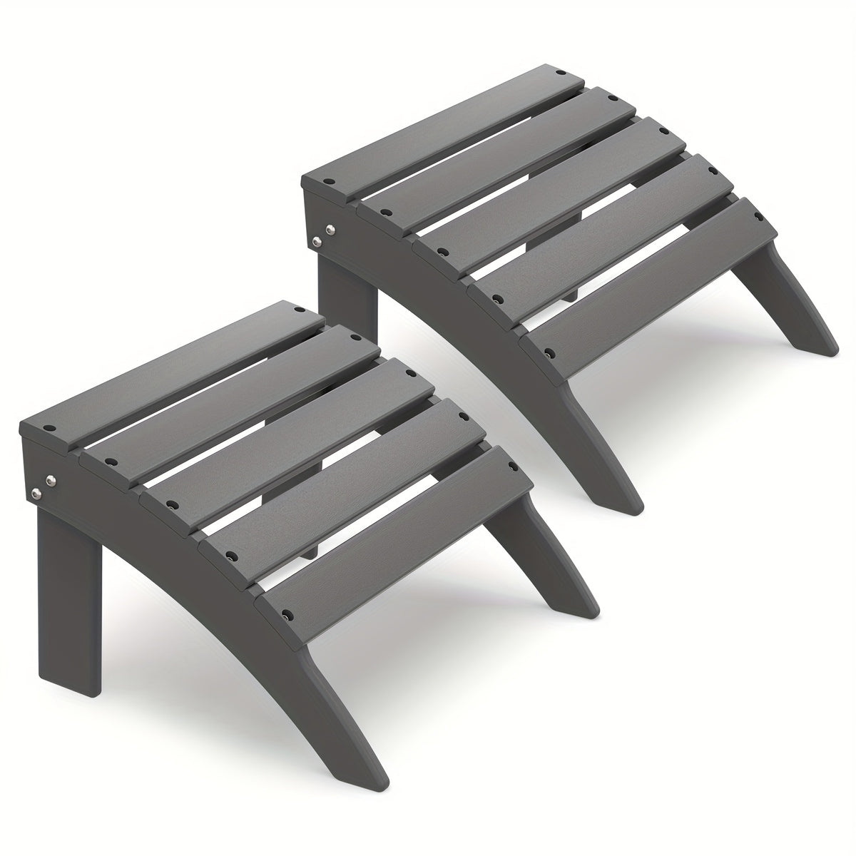 Outdoor Ottoman shown in the Grey, 2pcs（28 steels） option