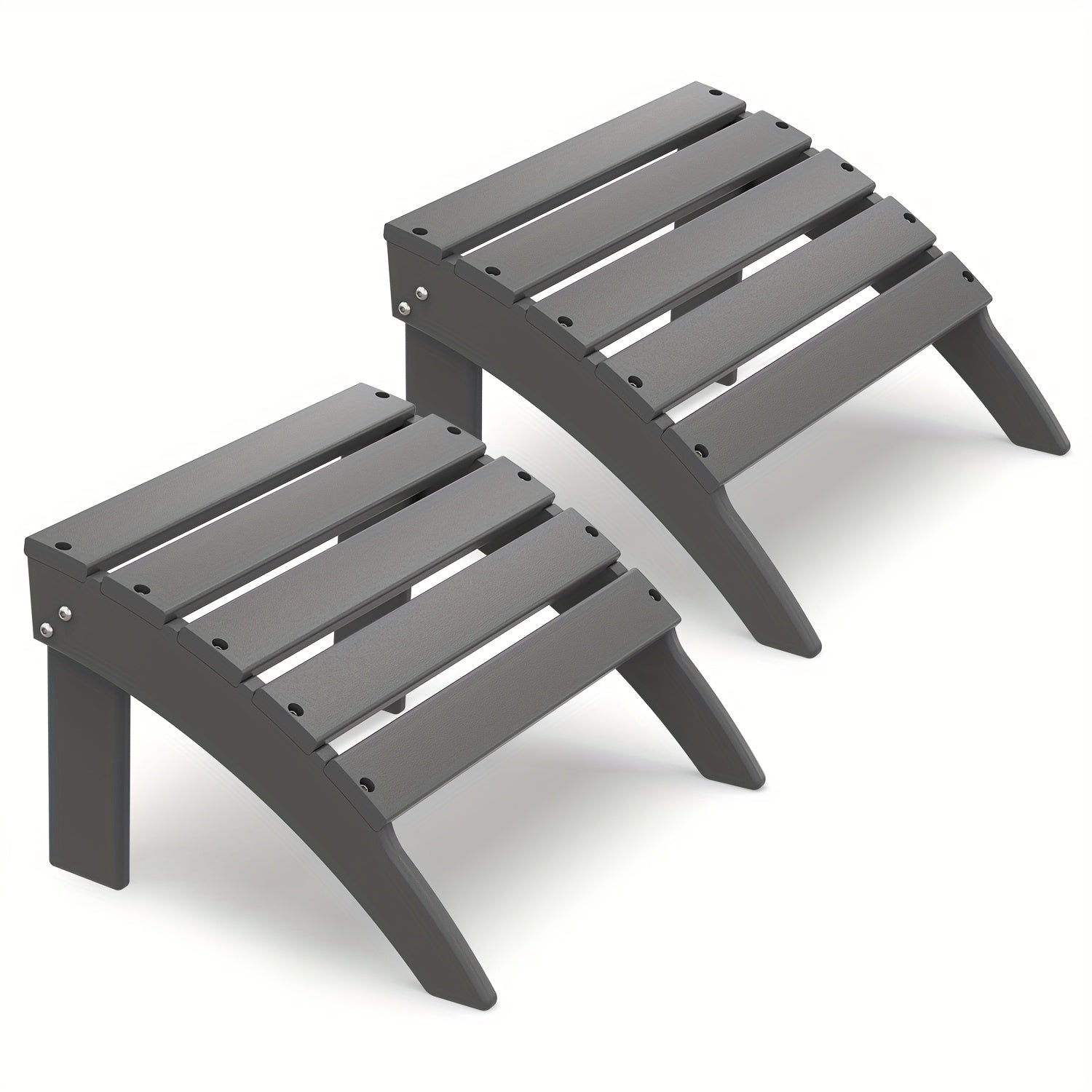 Outdoor Ottoman shown in the Grey, 2pcs（28 steels） option