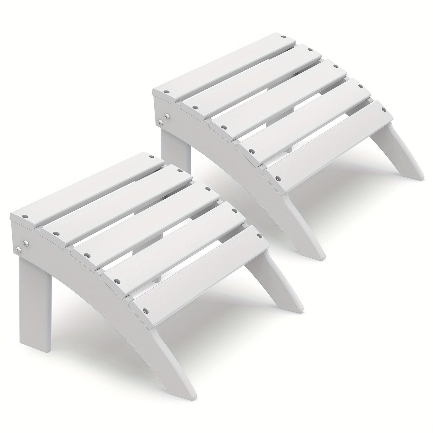 Outdoor Ottoman shown in the White, 2pcs（28 steels） option
