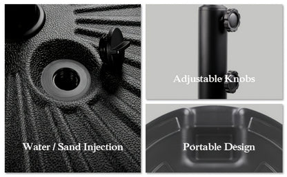 19-Inch Heavy-Duty Umbrella Base for Outdoor Shade and Protection in Patio detail image - detail view 15
