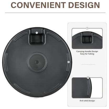 19-Inch Heavy-Duty Umbrella Base for Outdoor Shade and Protection in Patio detail image - detail view 9
