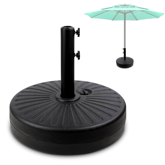 Umbrella Base, Patio 80 Lbs Heavy Duty HDPE Water Sand Fillable Umbrella Stand 19 Inch shown in the main product view