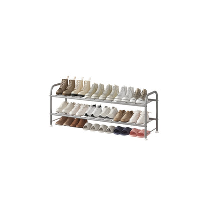 Shoe Rack Long 2/3/4 Tier Shoe Storage Organizer Metal Wide Shoe Shelf for Closet Entryway Bedroom 16/24/32 Paris Large Capacity