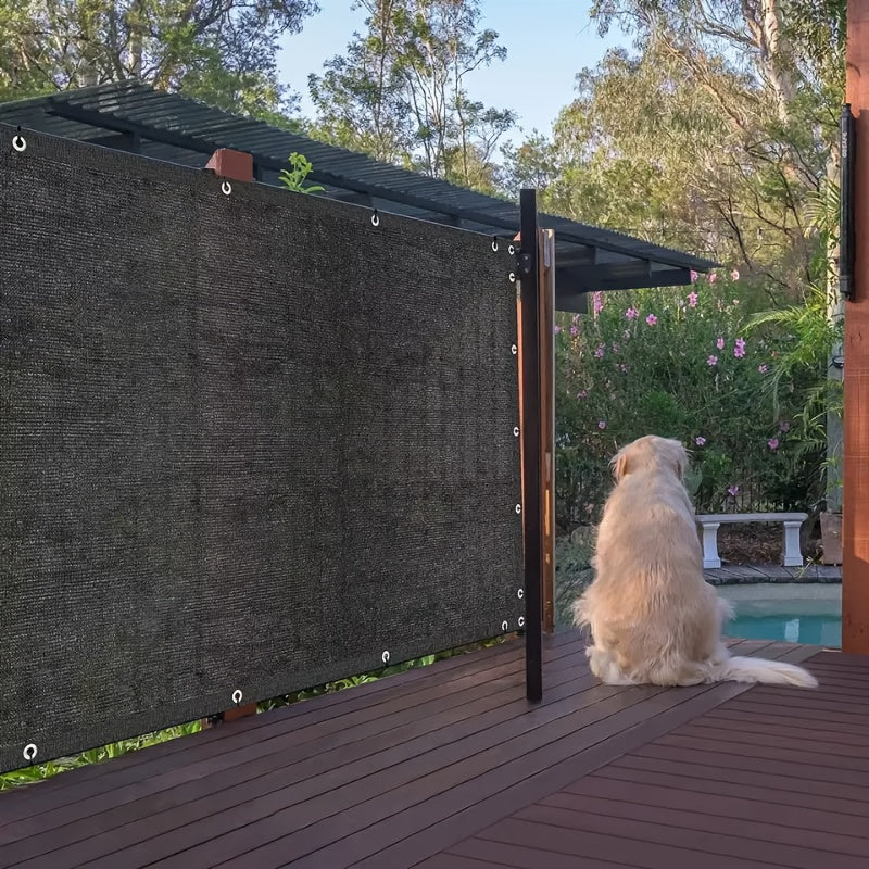 [UV Protection Shade Mesh] 6' X 50' Privacy Screen Fence, 150 GSM 90% Blockage Heavy Duty Windscreen Fence Cover With Zip Ties & Grommets, UV Protection Shade Mesh For Outdoor, Balcony, Railing, Backyard, Patio, Black, Beige, Green