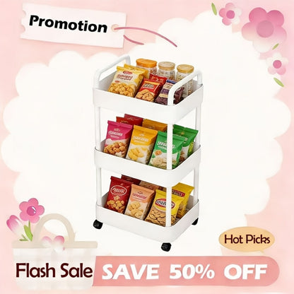 Multipurpose Rolling Storage Cart, File Cart & Storage Rack for Office, Kitchen, Bathroom, Garage, Bedroom & Outdoor Use, Available in Multiple Styles & Colors
