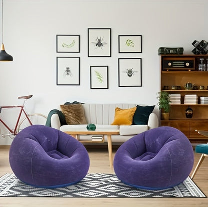 Inflatable Two-Part Spherical Couch, a Comfortable And Portable Lazy Chair, Ideal for Relaxation, Outdoor Camping, And Hiking