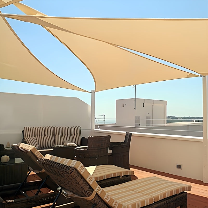 [Thickened Sunshade Sail] 1pc Thickened And Reinforced Courtyard Sunshade Sail Sunshade Net, Courtyard Pavilion Sunshade Net, Suitable for Gardens, Outdoor Parking Lots, Planting Sheds, Balconies, Outdoor Play Sunshade Sails