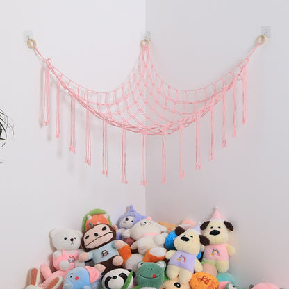 A Plush Toy Storage Hammock With Built-In Lighting, Ideal For Storing Unused Plush Toys And Indoor Items, As Well As Small Accessories For Halloween, Christmas, Easter, And Thanksgiving.