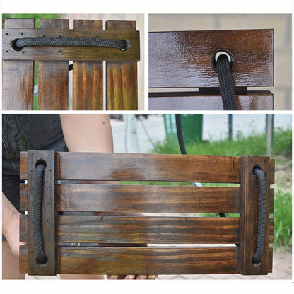 Adult Play Swing Full Plank Recessed Swing Outdoor Activity Tree Trunk Hanging Play Swing Playground Accessory Swing Family Outing Christmas Halloween Gift Gift for Parents Couple Swing