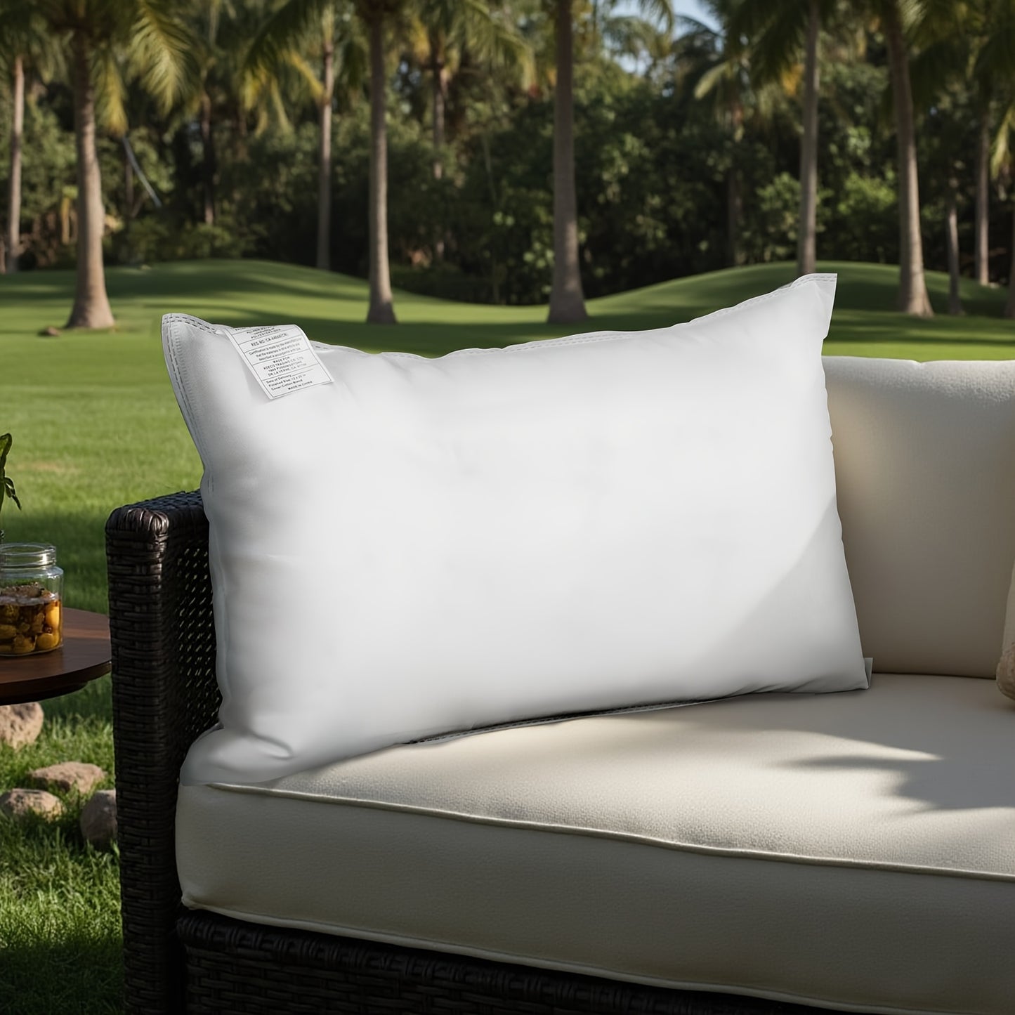 2/4pcs Pillow Inserts for Hammock - 100% Hypoallergenic Virgin Fiber - Outdoor Camping Square/Rectangle Throw Pillows (12X20/16X16/18X18)