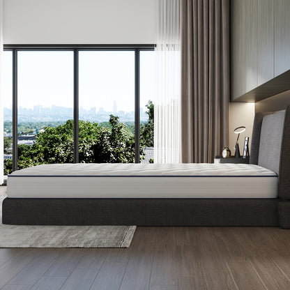 Avenco 6 Inch 8 Inch Mattress Foam And Spring Hybrid Mattress In A Box, Medium Soft, Breathable Fabric & Adaptive Support
