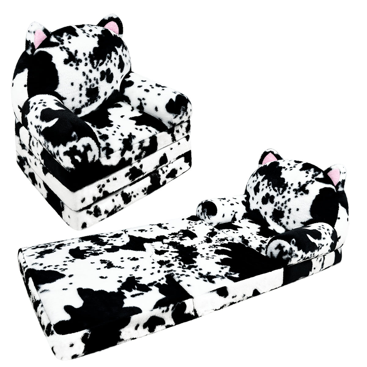 Kids Sofa shown in the Cow Cat option