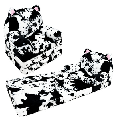 Kids Sofa shown in the Cow Cat option