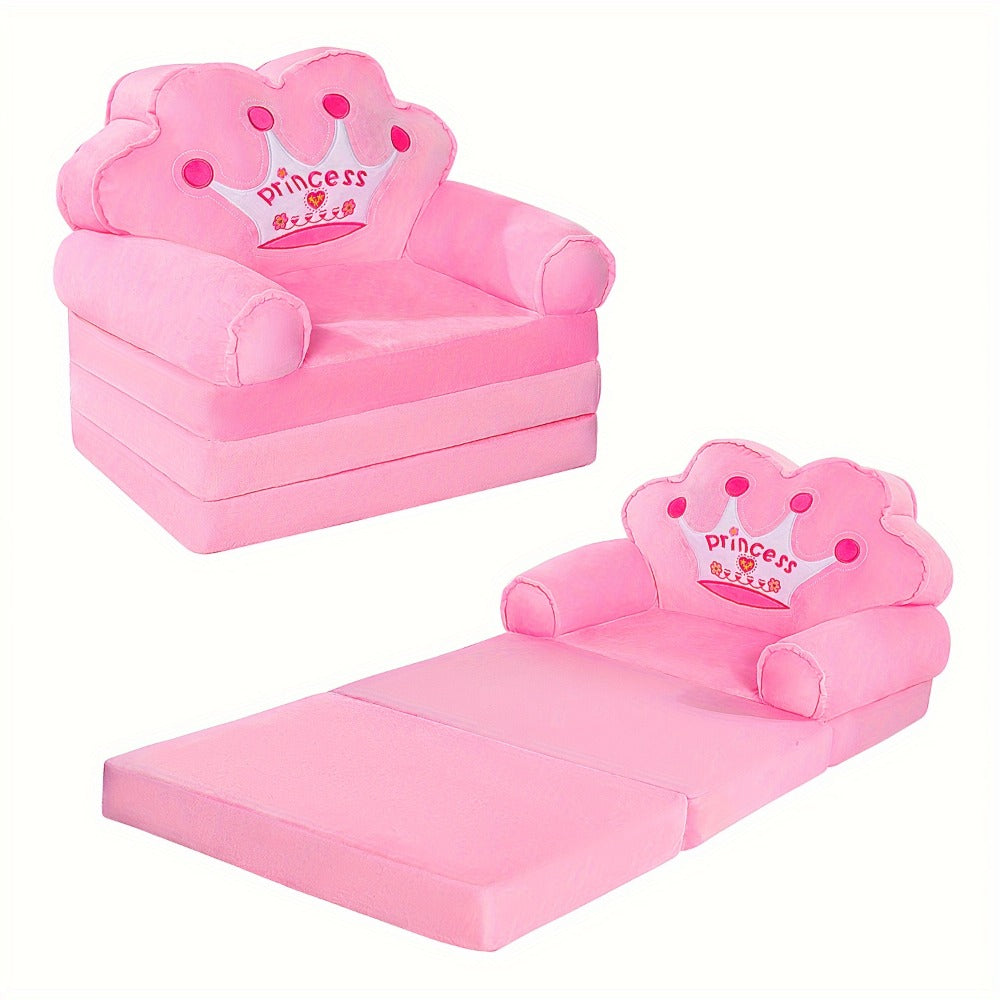 2-in-1 Foldable Kids Convertible Sofa Chair for Kids' Room and Bedroom detail image - detail view 3